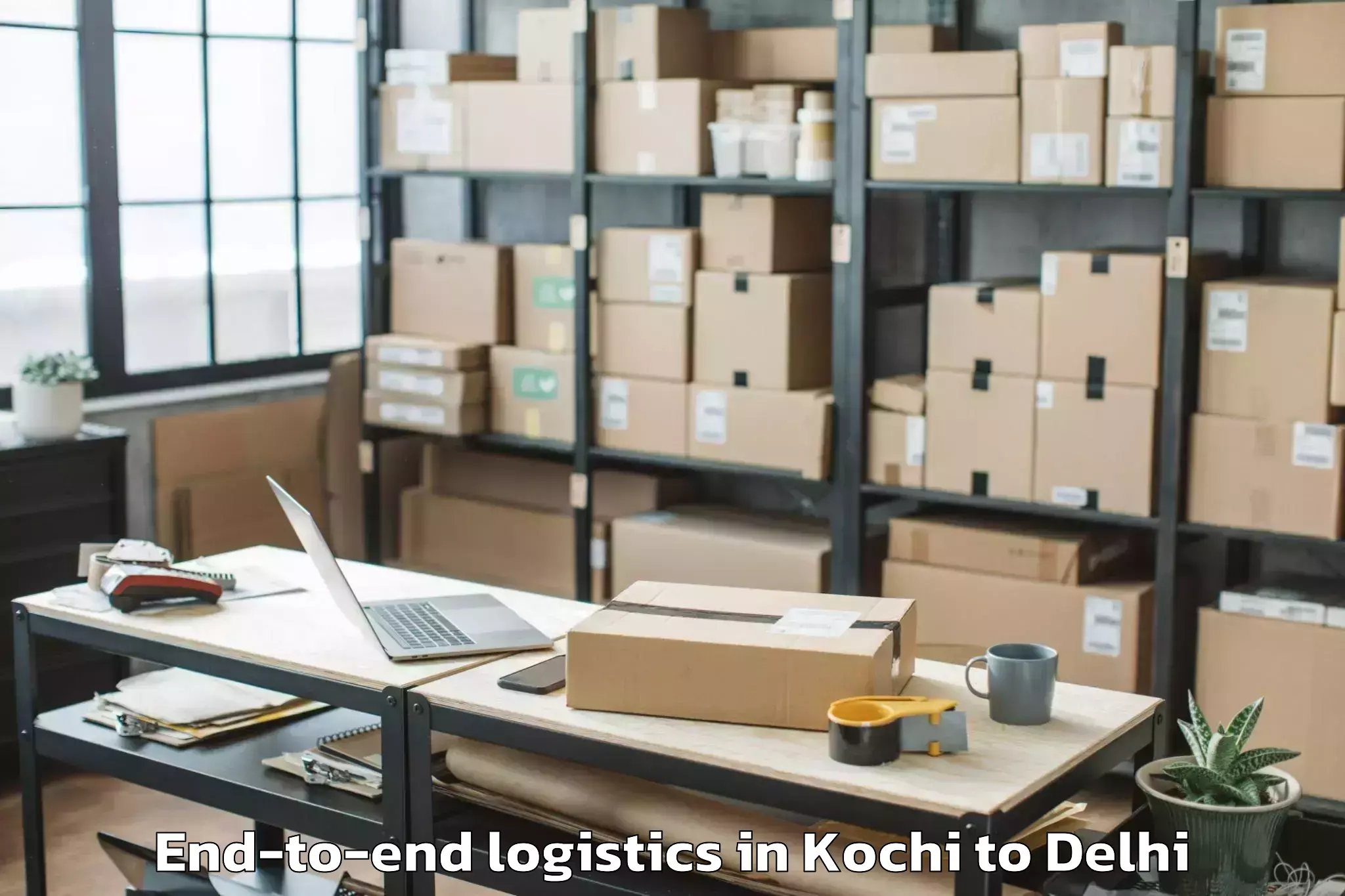 Book Kochi to V3s East Centre Mall End To End Logistics Online